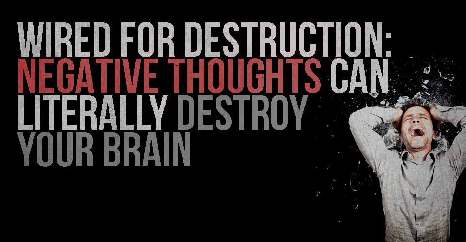 Wired for Destruction: Negative Thoughts can Literally Destroy Your Brain