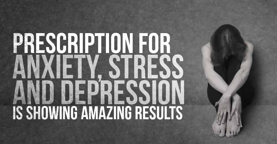 Prescription for Anxiety, Stress, and Depression is Showing Amazing Results