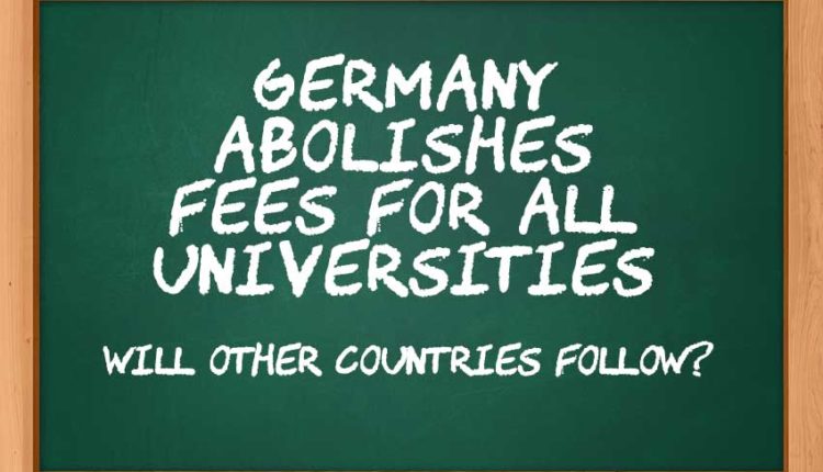 Germany Abolishes Fees For All Universities