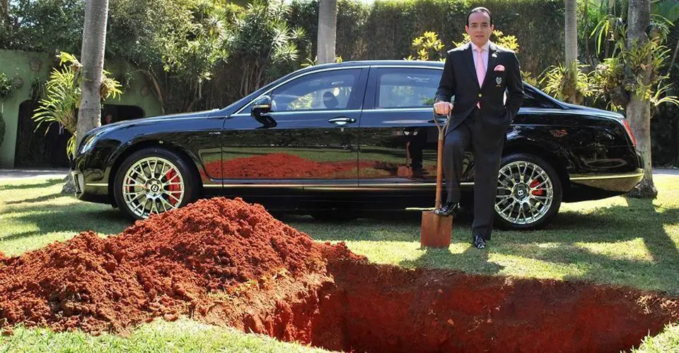 This Brazilian Businessman Buried his Bentley For the Most Epic Reason