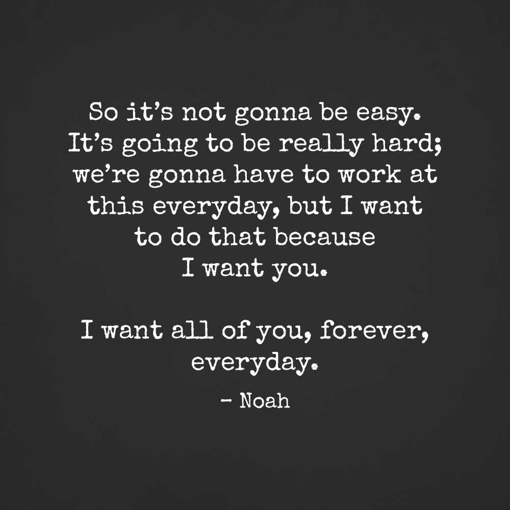 Noah Quotes From The Notebook 11 Quotes From The Notebook That Will