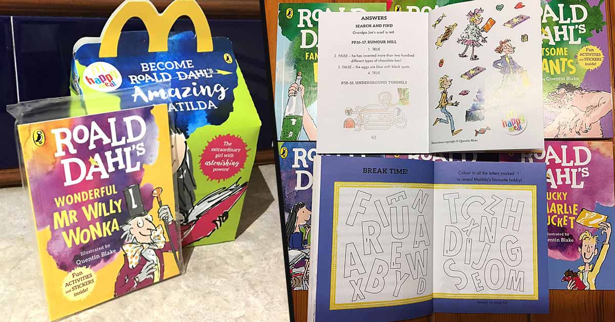 McDonald's Happy Meals In New Zealand Now Come With Roald Dahl Books Instead Of Toys