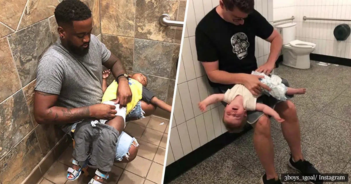 Fathers Have Started Campaigning For Baby Changing Tables To Be Installed In Men' Restrooms
