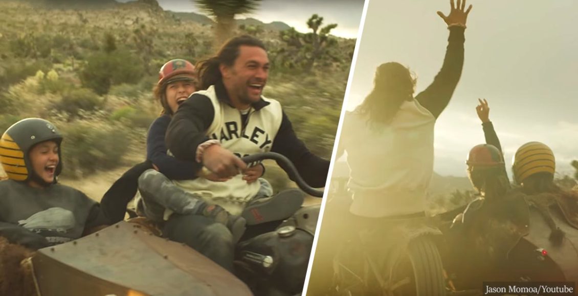 Jason Momoa And His Kids Built A Harley Davidson And Made A Wonderful Short Film For Father's Day