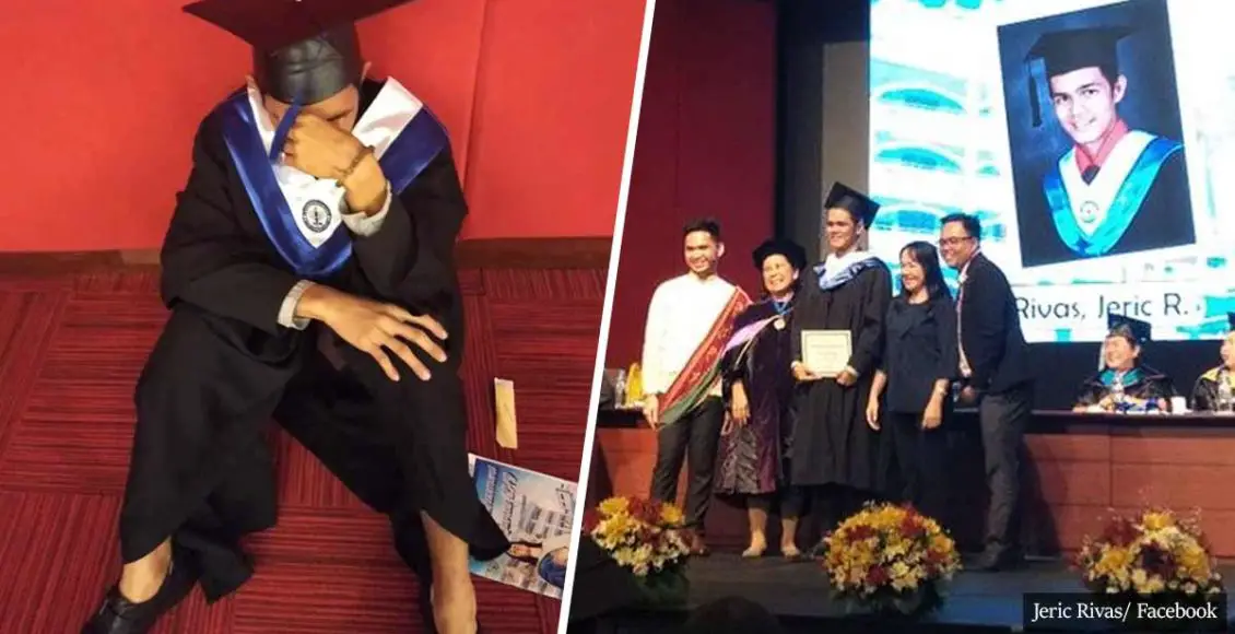 Student Breaks Down In Tears as Parents Fail to Attend His Graduation Ceremony