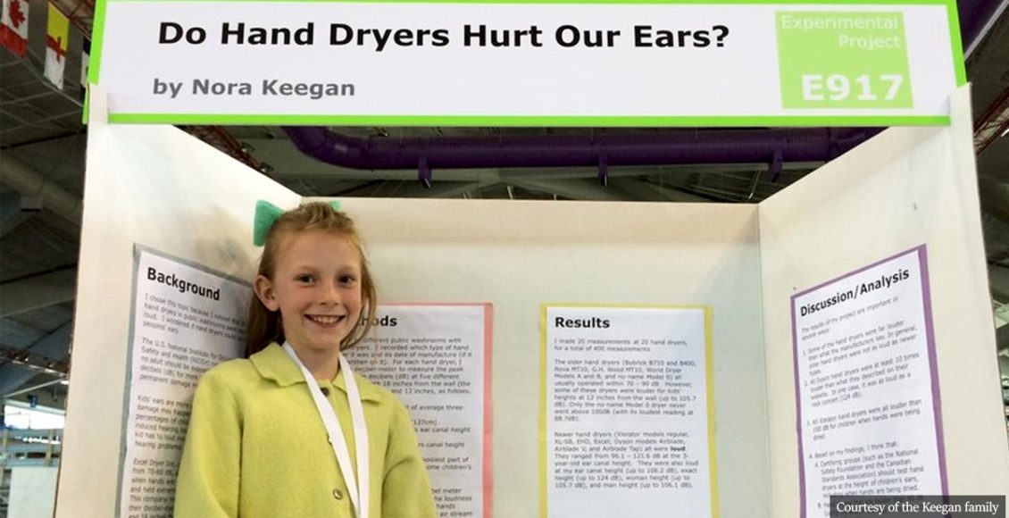 This 13-year-old scientist has discovered that hand dryers can actually damage children's ears