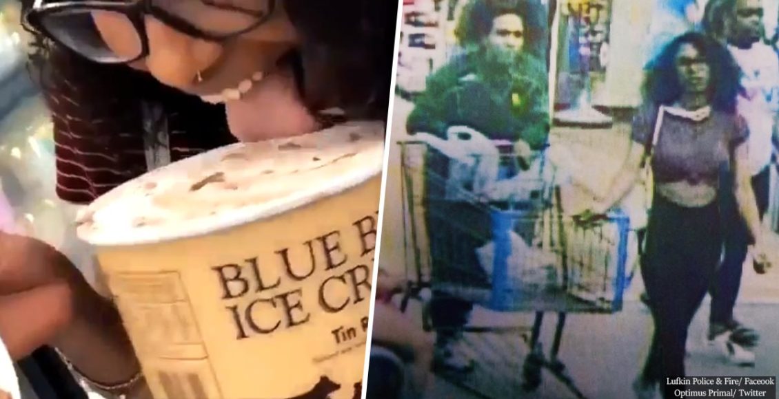 Woman who licked a tub of ice cream in a now viral video faces up to 20 years in prison, police say