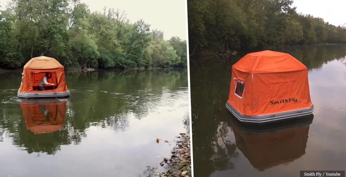 A cool new way to DIE while camping: The Floating Tent!