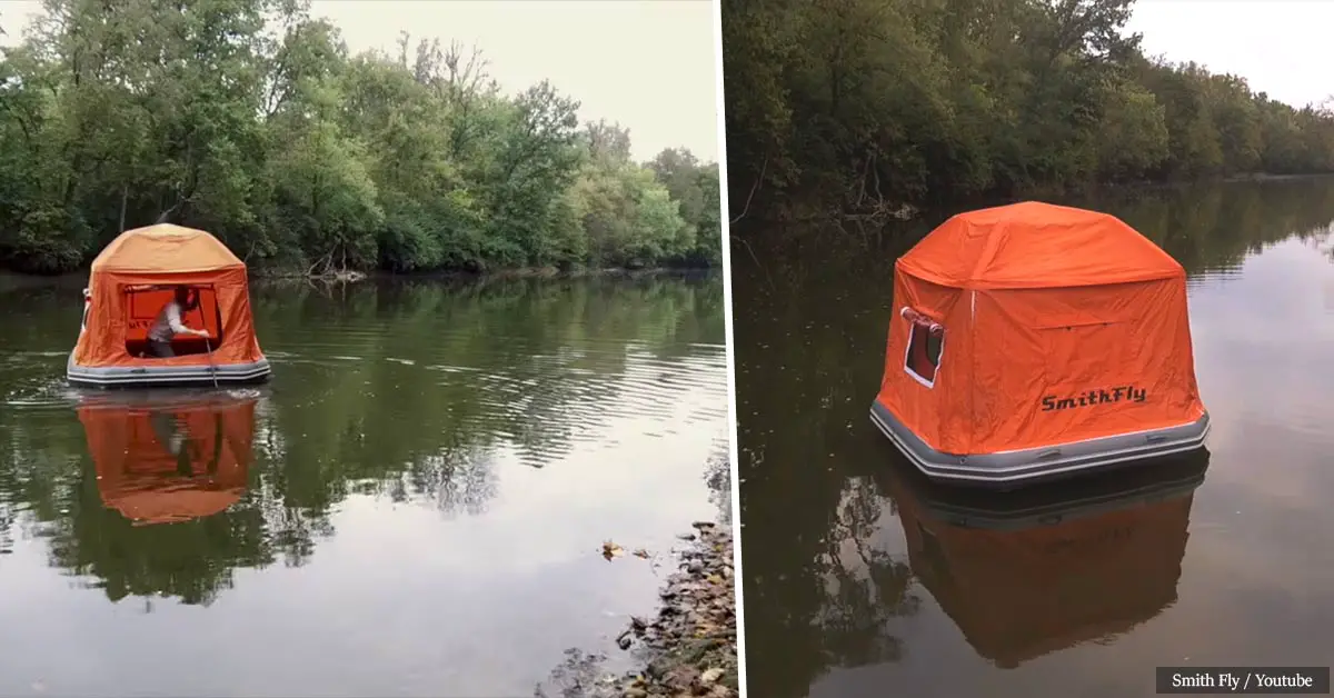 A cool new way to DIE while camping: The Floating Tent!