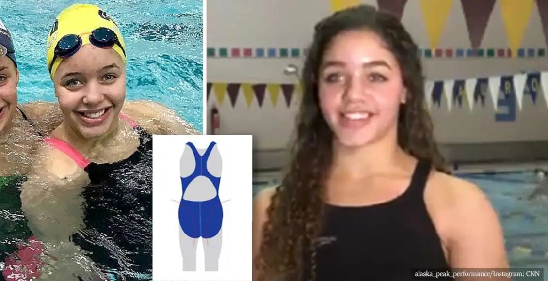 17-year-old female swimmer was disqualified after race because of her body shape