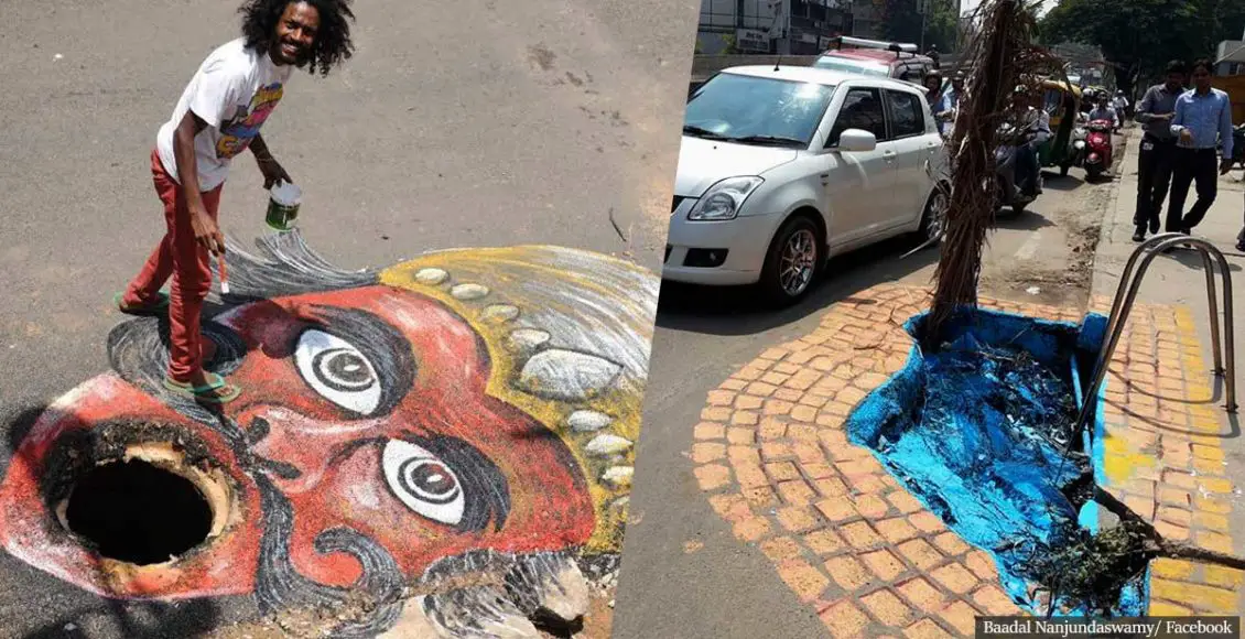 Indian street artist pushes indifferent civic agency into action through his satirical art installations