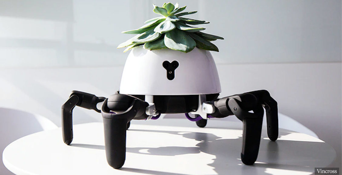 This Robot Planter Keeps Your Plants Alive