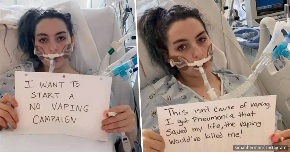 Teen with heavily damaged lungs starts anti-vaping campaign from her hospital bed