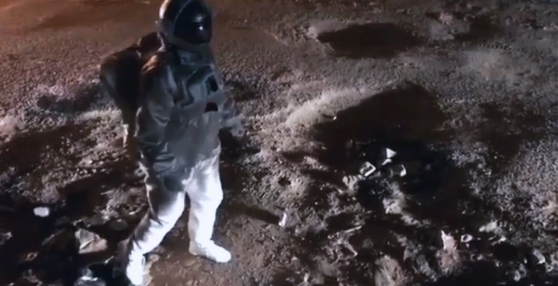 A funny video of a guy wearing a space suit went viral, revealing a lot about road conditions in India