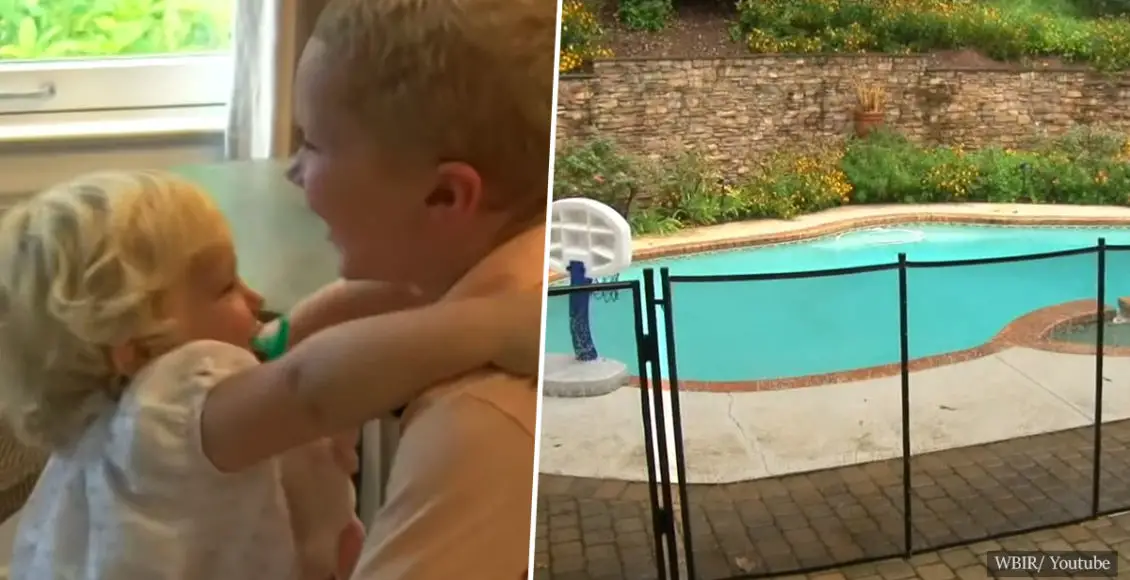 4-year-old boy saves little sister from drowning