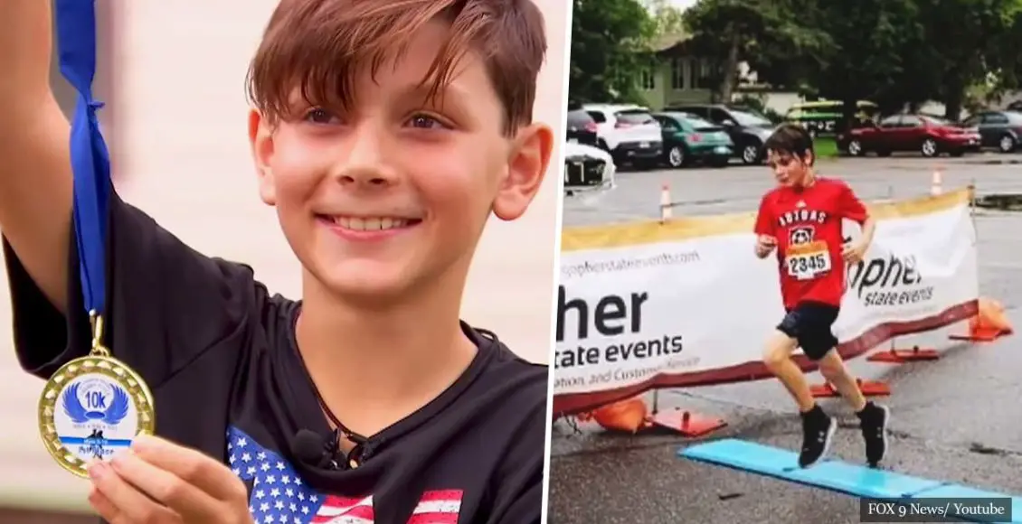 9-year-old boy takes wrong turn on 5K race, wins 10K race instead