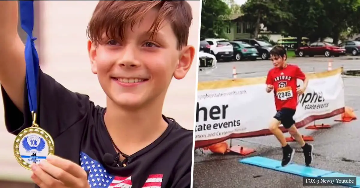 9-year-old boy takes wrong turn on 5K race, wins 10K race instead
