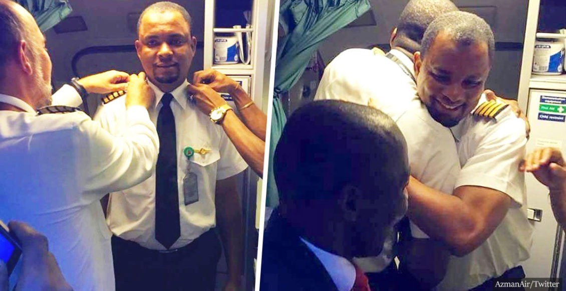 Airplane Cleaner Becomes A Pilot After 24 Years Of Hard Work