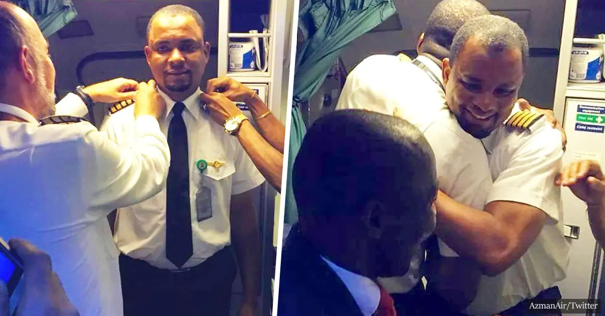 Airplane Cleaner Becomes A Pilot After 24 Years Of Hard Work