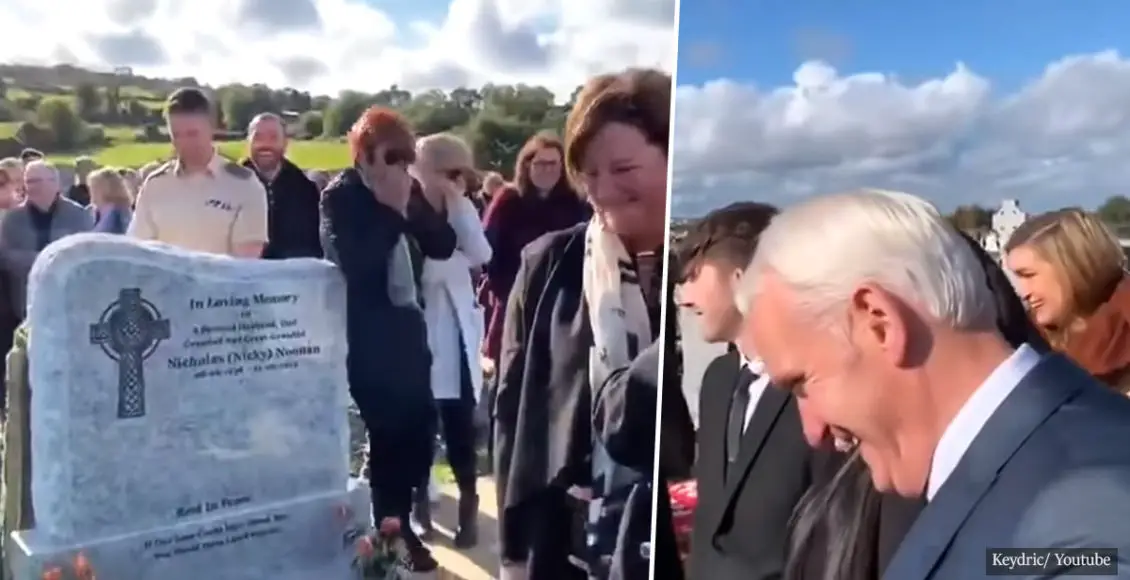 Irish veteran makes everyone burst into laughter at his own funeral with a humorous pre-recorded message