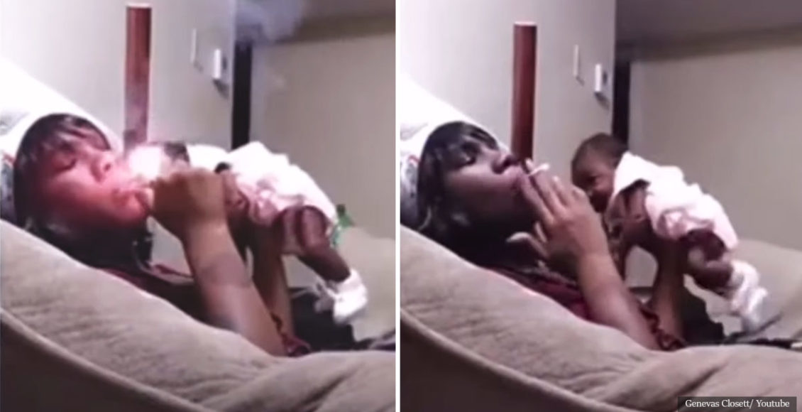 'I didn't want that f***in' baby anyway': Tennessee mother charged with child abuse after Facebook Live showed her carelessly tossing her one-month-old daughter while smoking in her face