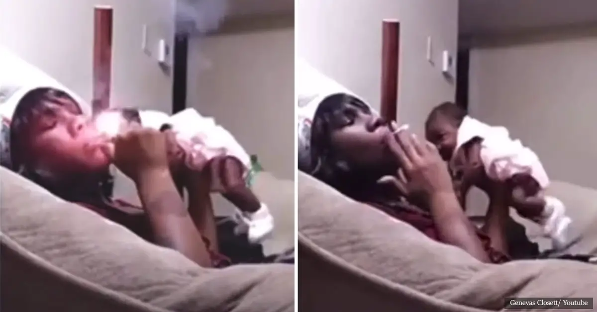'I didn't want that f***in' baby anyway': Tennessee mother charged with child abuse after Facebook Live showed her carelessly tossing her one-month-old daughter while smoking in her face