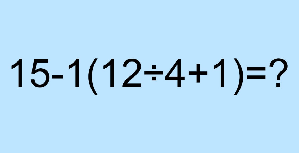 Simple math equation has the Internet confused