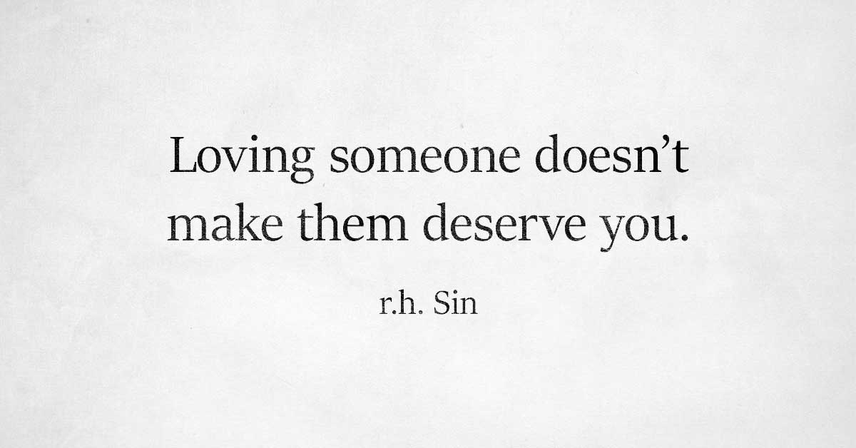 In 2020 stop giving your love away to people who don't deserve you.