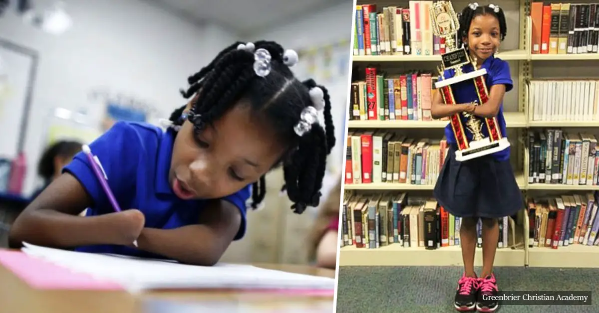 7-year-old girl born without hands wins a National Handwriting Competition