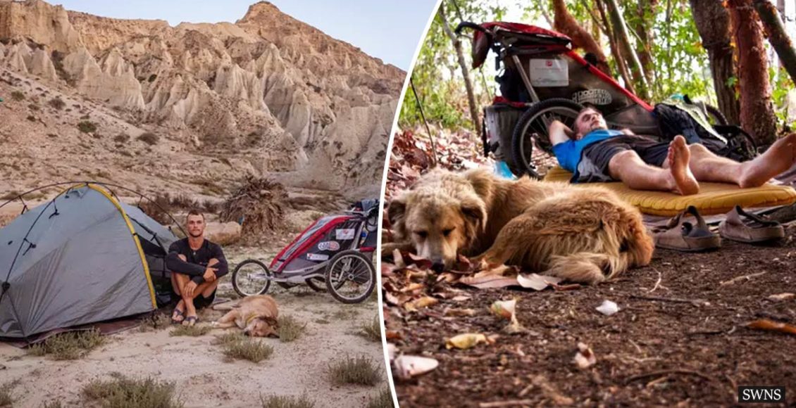 An epic journey: Man and his dog are walking 25,000 miles across the globe