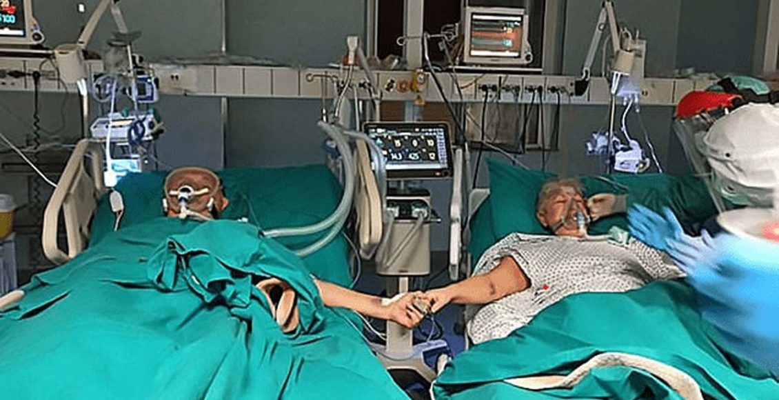Italian couple suffering from COVID-19 mark their 50th wedding anniversary in an intensive care unit