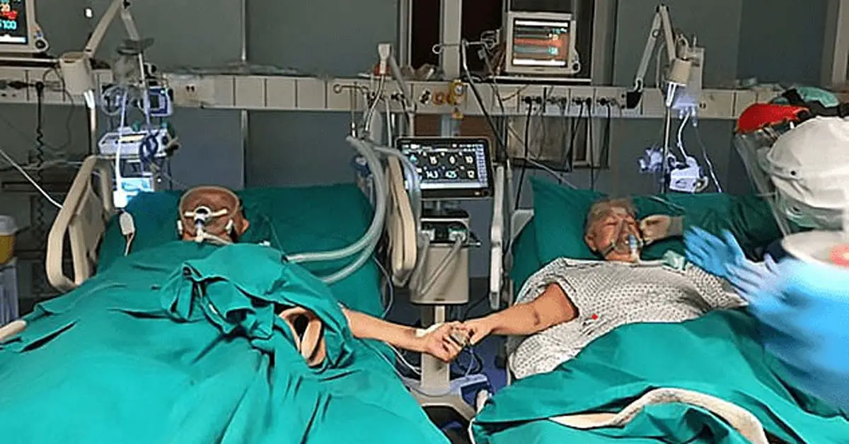 Italian couple suffering from COVID-19 mark their 50th wedding anniversary in an intensive care unit