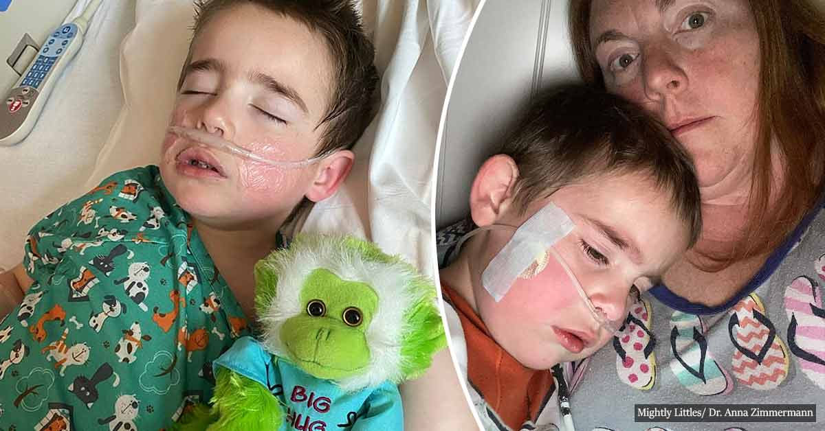 'Mama, I don’t feel so good': Shocking video of a four-year-old struggling to breathe after contracting coronavirus warns parents to take the virus seriously