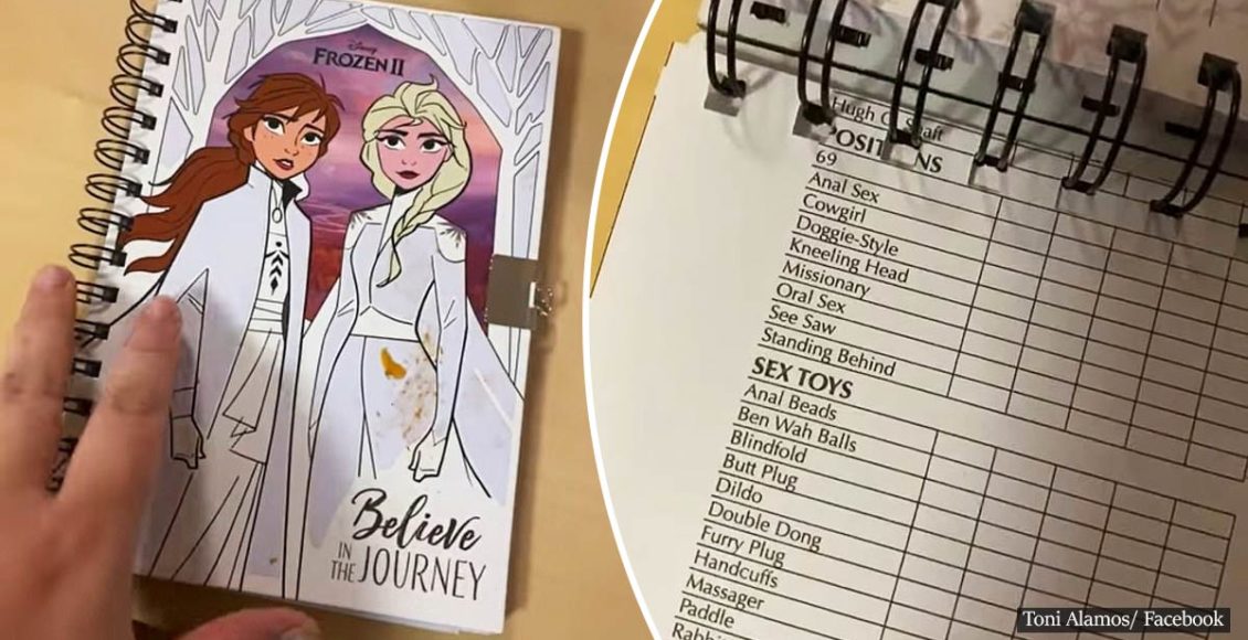 Mother finds lists of sex toys and positions in her daughter's Frozen 2 diary