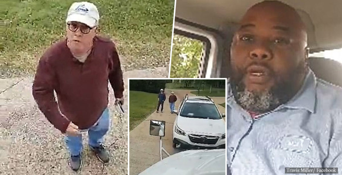 Black delivery driver held against his will by a white HOA president