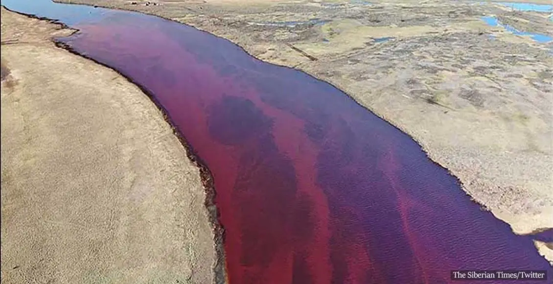 Russian Arctic Rivers Run Red, Causing a State of Emergency