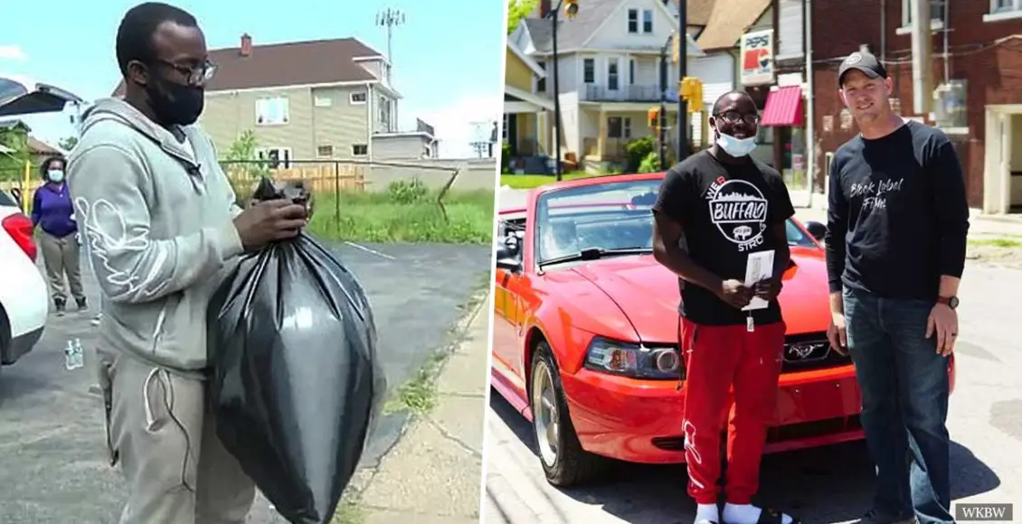 Teen gets scholarship, car, and more as thanks for cleaning streets after protest