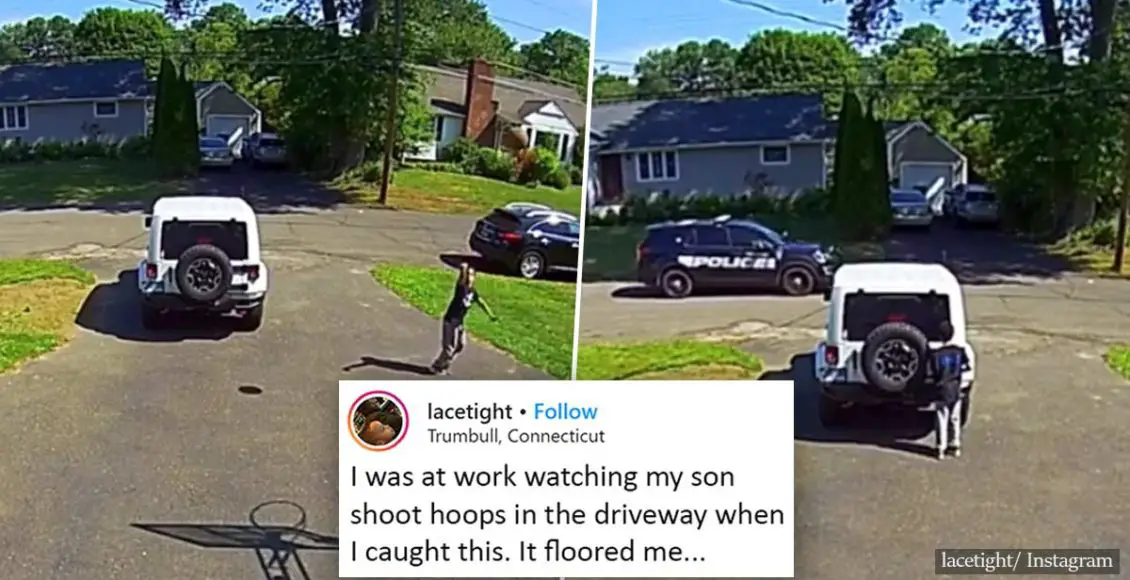 Video of 10-year-old black boy hiding behind car as police drive by is breaking people's hearts
