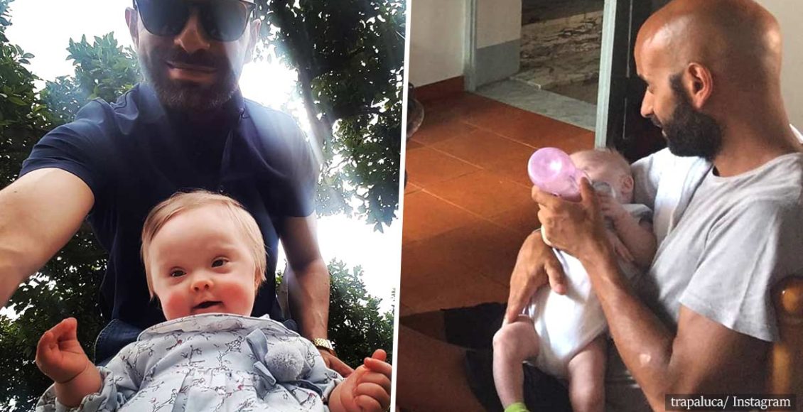 Single dad adopts a baby girl with Down Syndrome who was rejected by 20 families