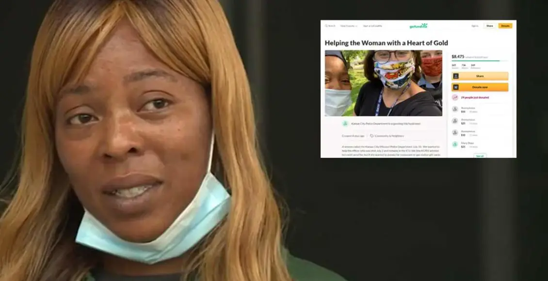 Struggling single mother donates lottery winnings to officer shot in line of duty