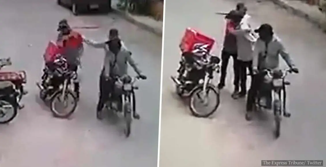 Thieves return stolen items to delivery man and give him a hug after he breaks down in tears