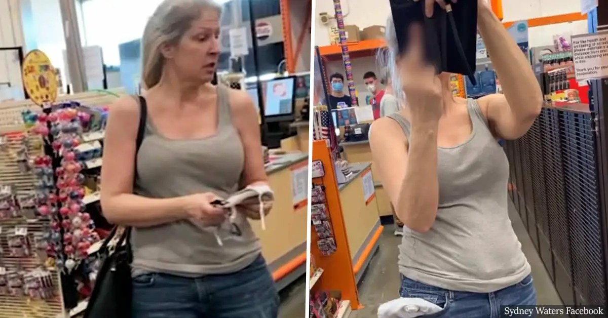 Woman declares she's "entitled" not to wear a face mask in Home Depot because she believes in "White Power"