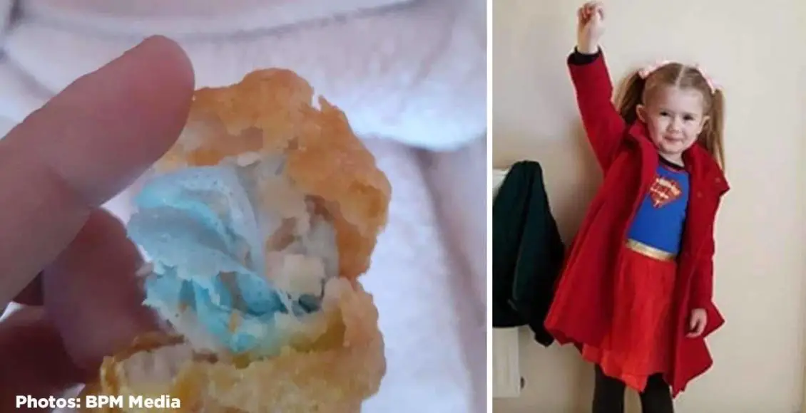Girl, 6, choked on blue face mask cooked inside McDonald's chicken nuggets, mum claims