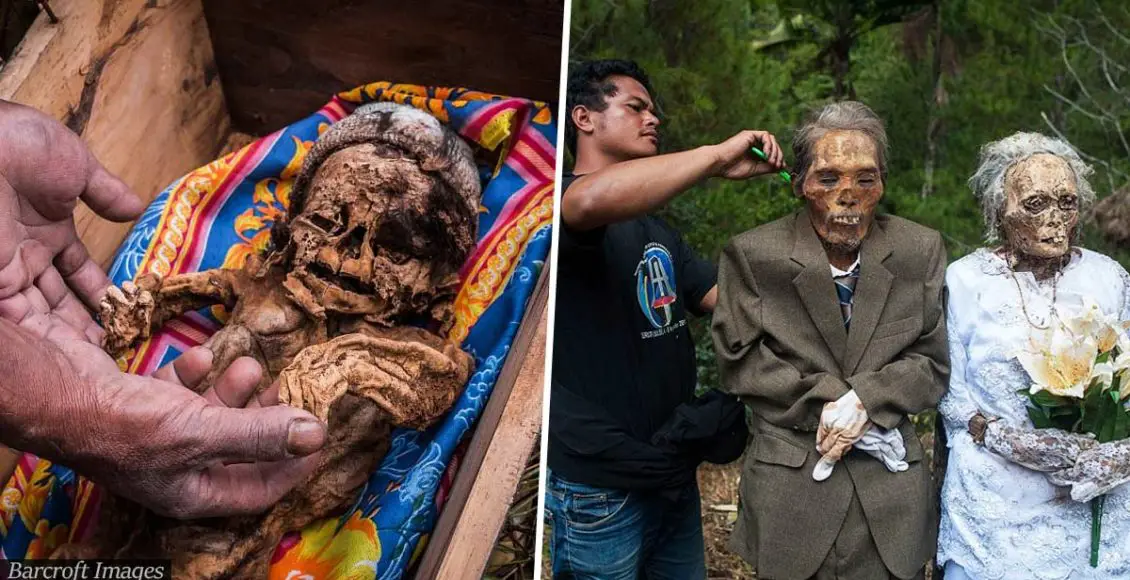 Indonesian tribe digs up the dead for an eerie annual ritual