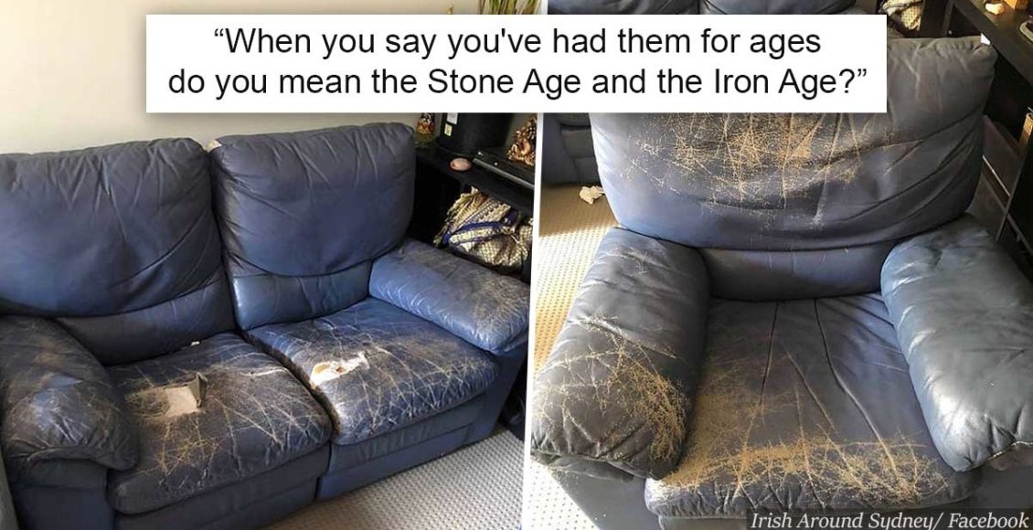 Man mocked online after trying to sell old sofas that "don't look that great"