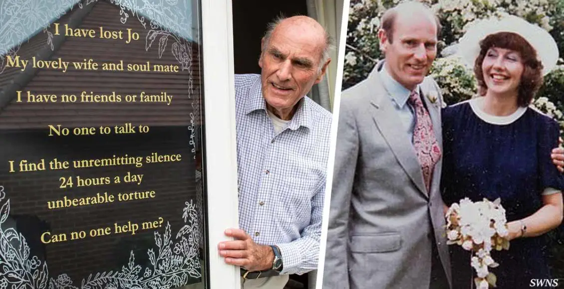 Lonely man, 75, puts up sign asking for friends to talk to after wife dies