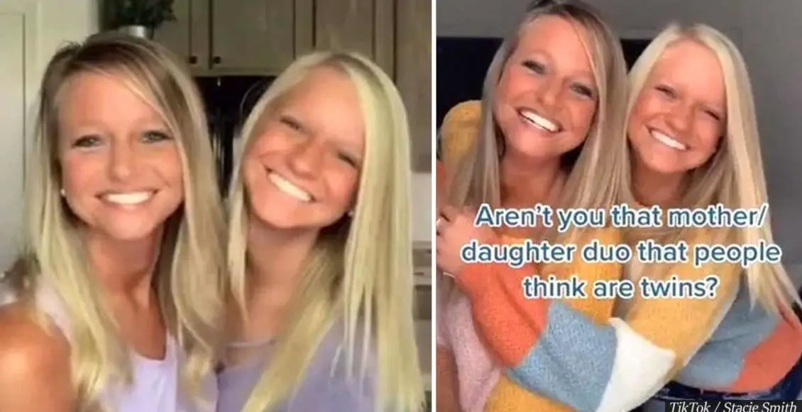 Mom and daughter with shocking resemblance are blowing people's minds
