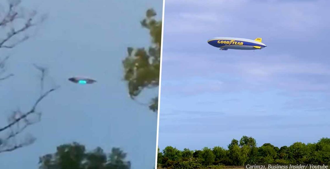 "New Jersey UFO sighting" - turns out to be just a Goodyear blimp