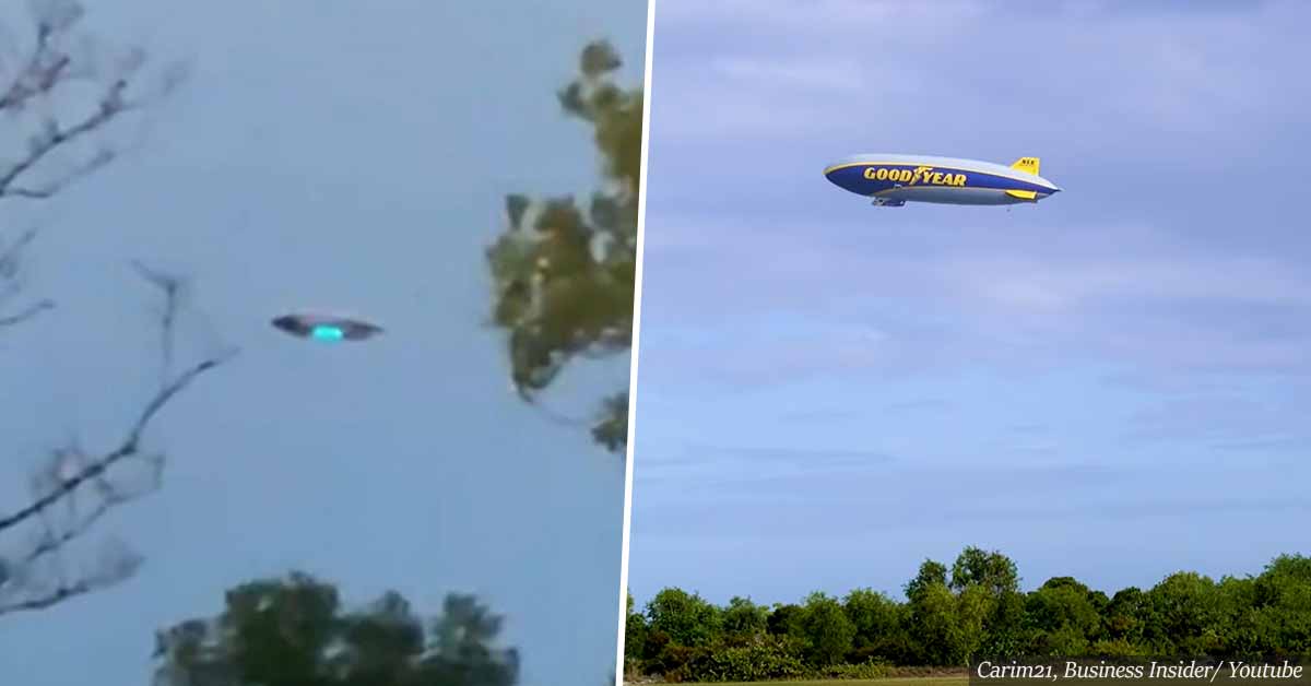 "New Jersey UFO sighting" - turns out to be just a Goodyear blimp