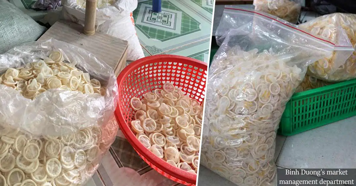WTF?! Used condoms have been repackaged and sold by a Vietnamese factory